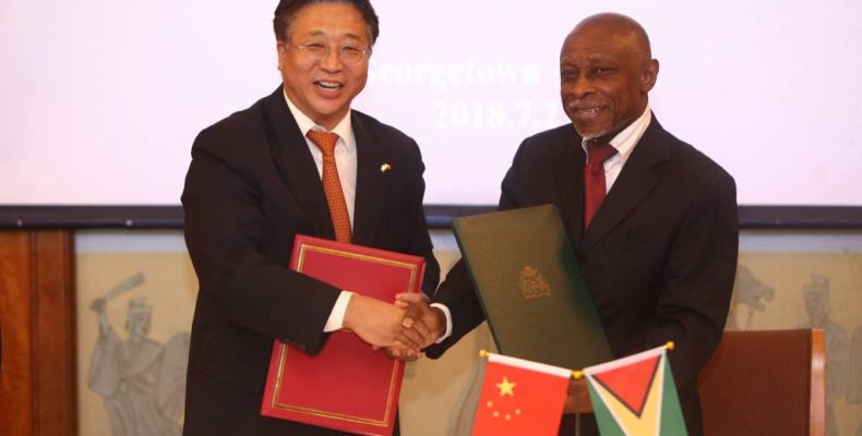 Guyana signs onto China’s Belt and Road initiative