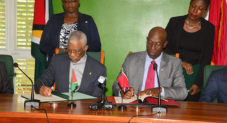 Guyana, T&T sign MoU
