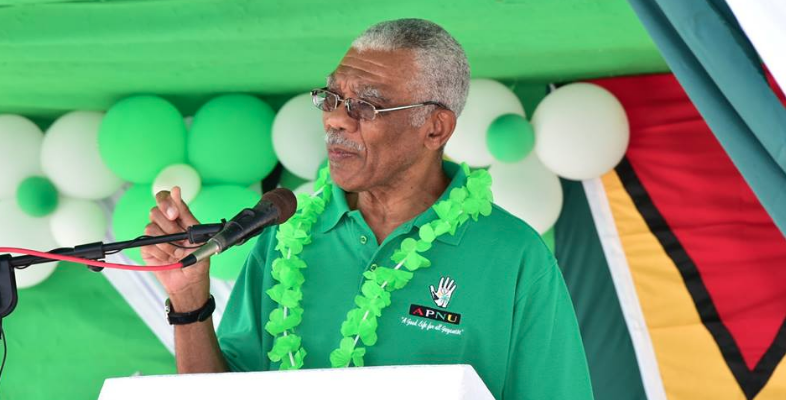 President tells Anna Regina to correct damage done under PPP by electing APNU at Local Govt. Elections