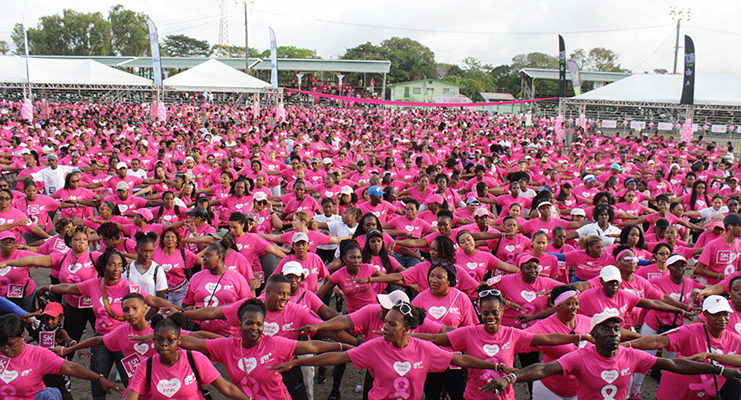 Thousands move in solidarity for breast cancer