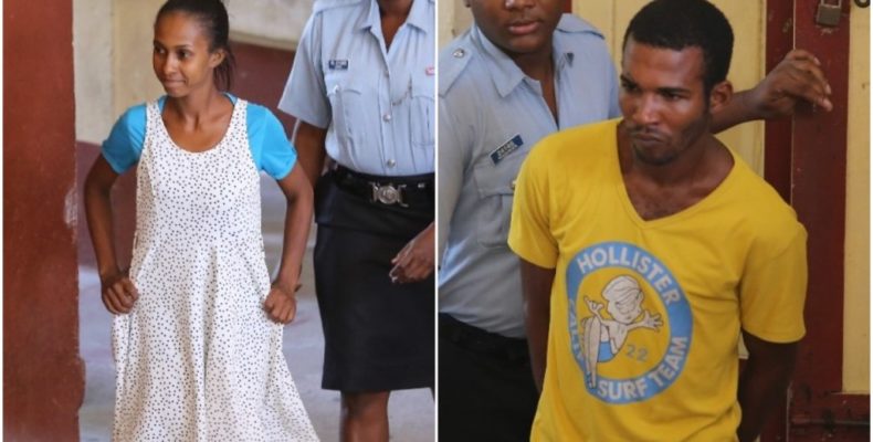 Couple charged for having ganja at Bartica Police Station
