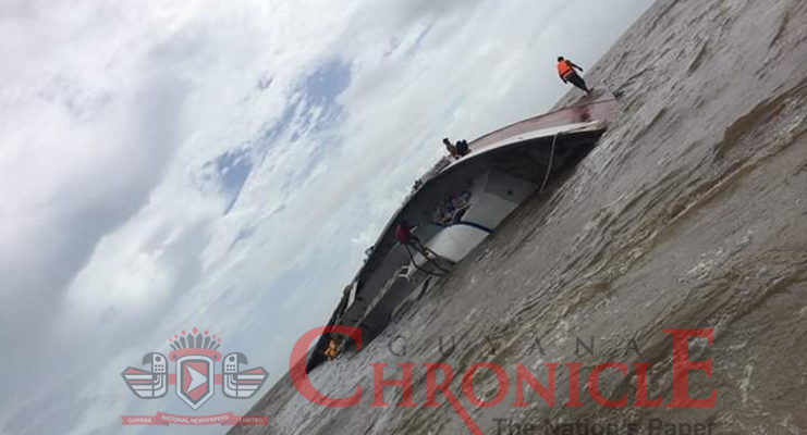 BREAKING | Cargo boat capsizes off Waini Coast