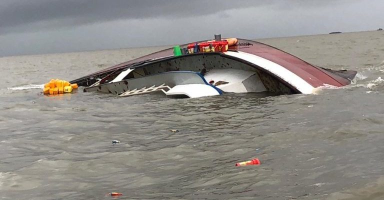 Cargo vessel sinks in Waini River