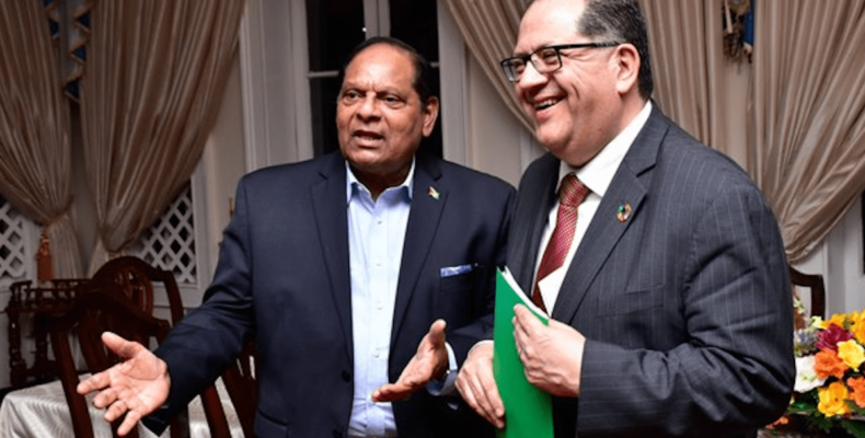 Prime Minister and Visiting UN Official hold talks on UNDP Programmes in Guyana