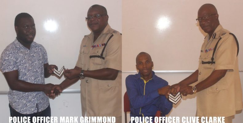 Brave and Courageous Police officers promoted for heroic acts