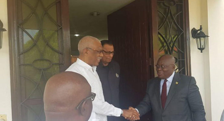 Ghanaian President visits Guyana