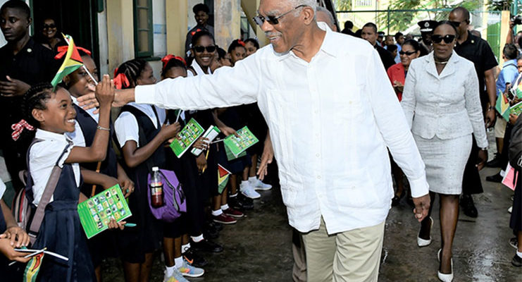 CRUCIAL CHOICE… President urges Guyana to support coalition at next polls