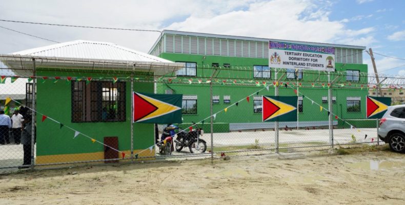 Govt. Commissions $186 Million Tertiary Education Dorm at Lilliendaal for Hinterland students