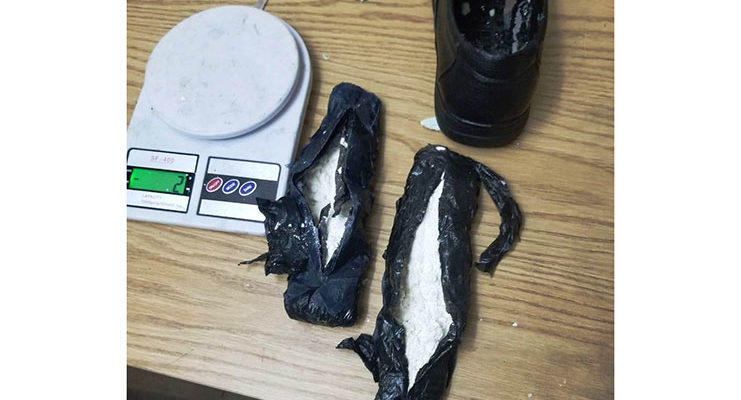 ‘Birthday-boy’ nabbed with cocaine in his shoes