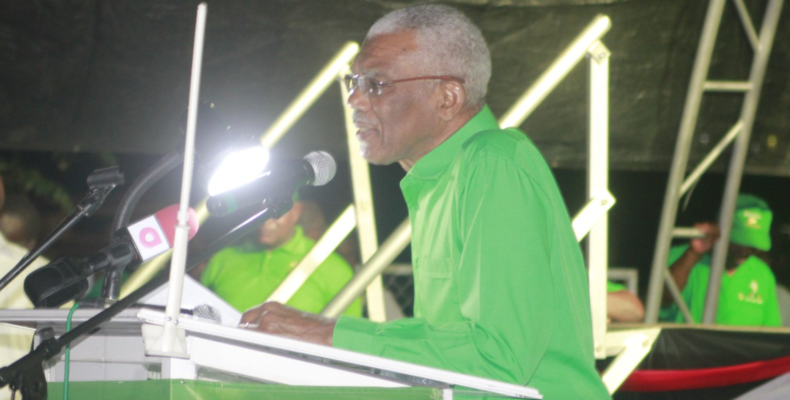 Petroleum proceeds to benefit all Guyanese, “not one cabal or one group of businessmen” . -President assures