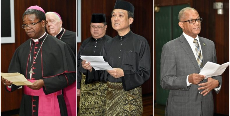 New Holy See, Malaysian and Jamaican diplomats accredited