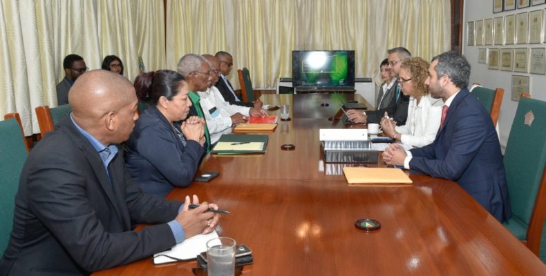 President Granger meets IDB team to strengthen Energy Department