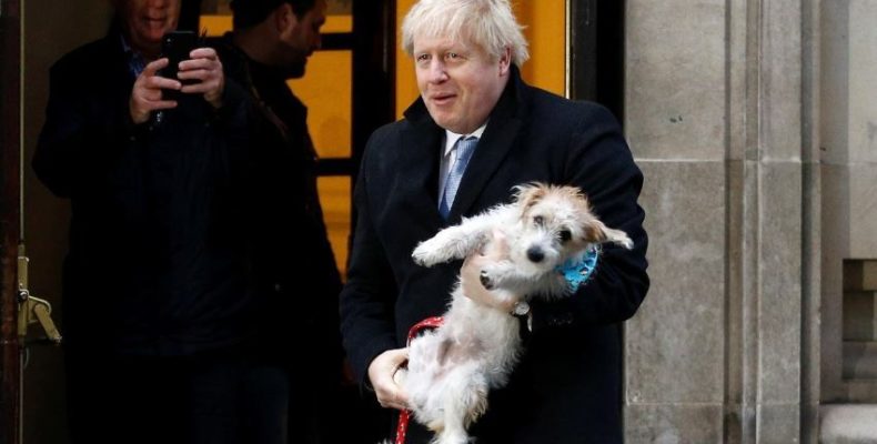 Boris Johnson projected for big win in UK elections