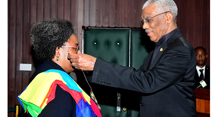 Order of Roraima for Barbados PM