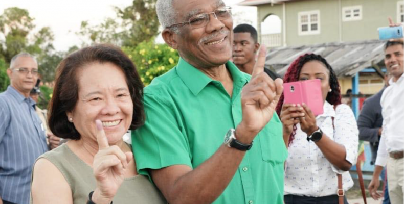 Confident President Granger expects successful elections; Urges citizens to vote