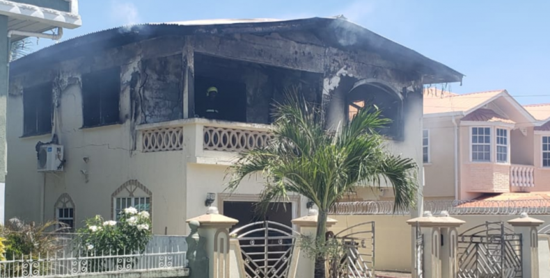 Fire suspected to be electrical in origin destroys Lamaha Gardens house