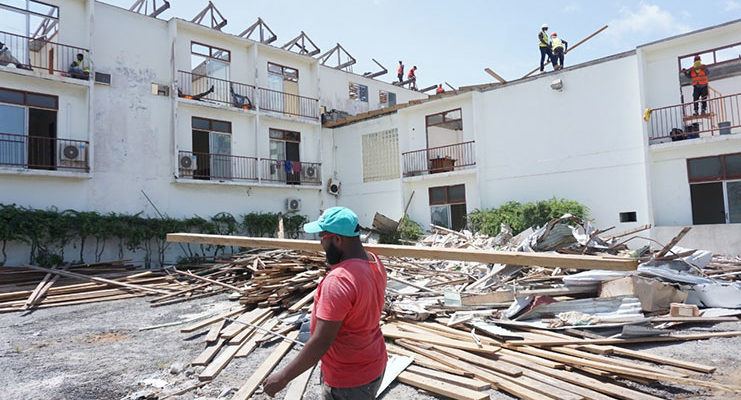 Works on COVID-19 hospital progressing