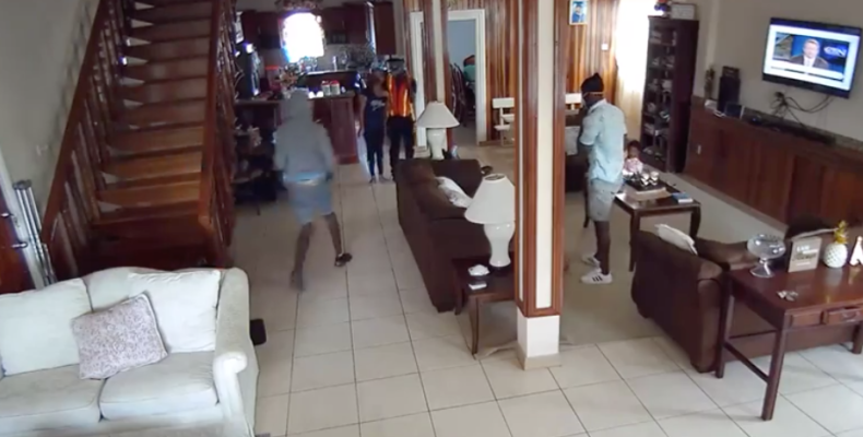 Three suspects arrested in caught on camera home robbery