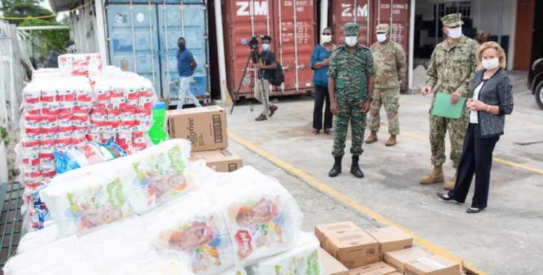 CDC receives sanitary and other supplies from US Govt.