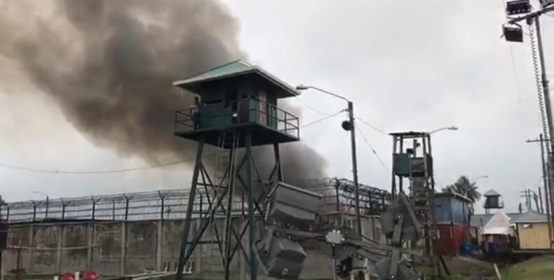 Fire at Lusignan prison contained; Joint Services in place
