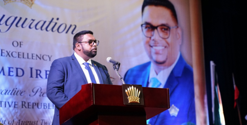 President promises responsive government for all the people of Guyana