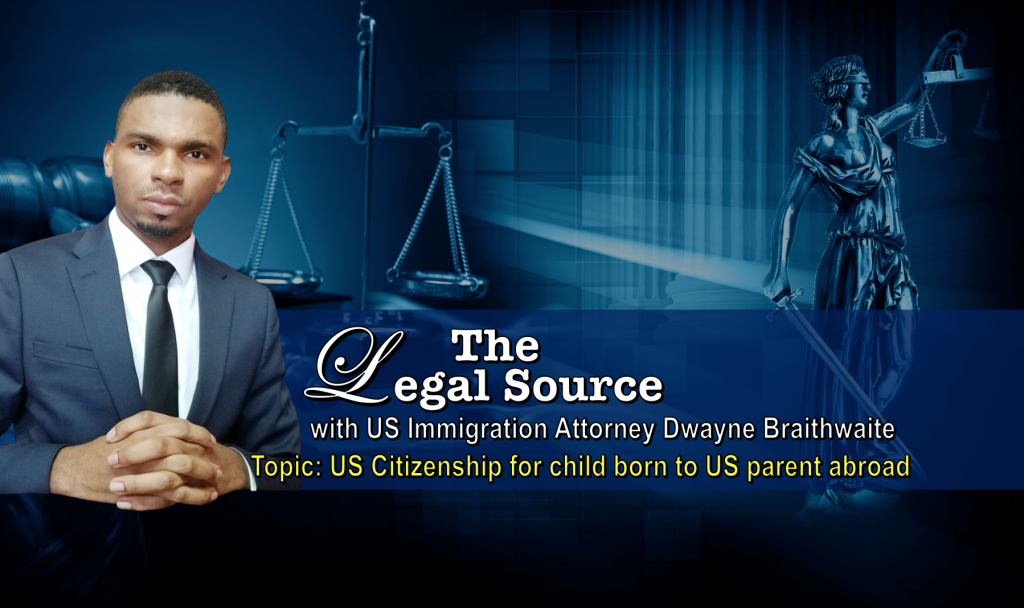 Legal Source: US Citizenship for a child born to US parent abroad