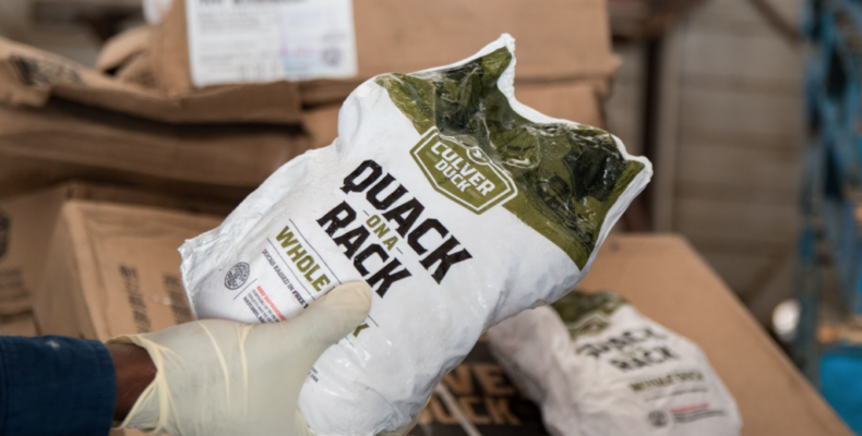 Over 480lbs expired imported duck meat seized