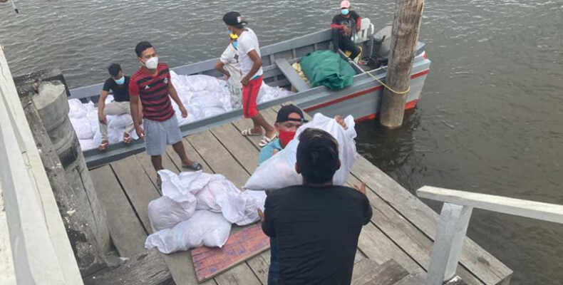 Relief hampers distributed to Orealla/ Siparuta