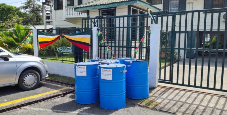 Rotary Club of Garden City donates garbage receptacles