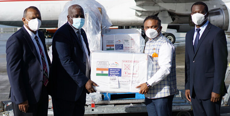 India ‘injects’ Guyana with 80,000 COVID-19 shots