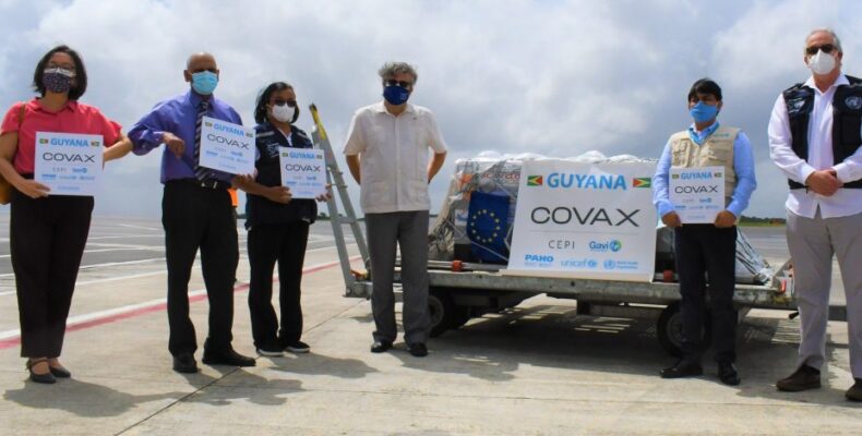 Guyana receives 24,000 doses of COVID-19 vaccines through COVAX Initiative