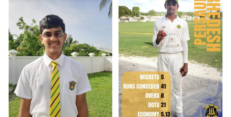 Top order batsman, Bhedesh Persaud is CSEC ‘top striker’