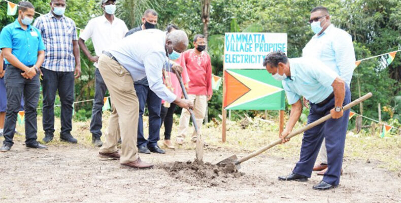 Electricity for Kamwatta, Whitewater by year end