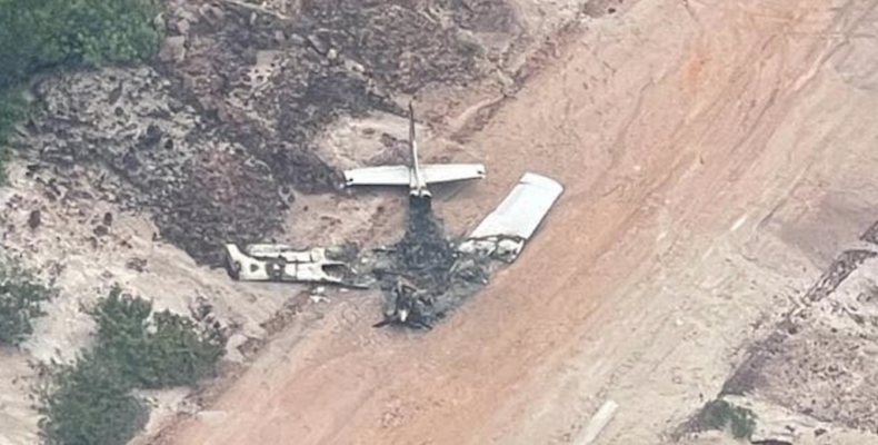 Suspected drug plane found burnt on Bissaruni trail near Kwakwani
