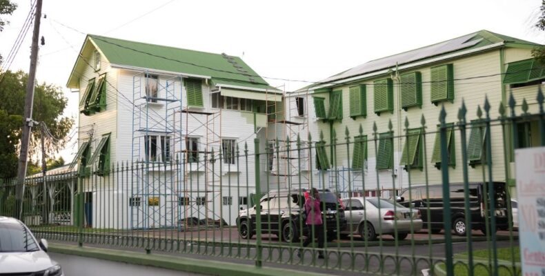 State House being repainted to heritage colours but no State funds being used – President