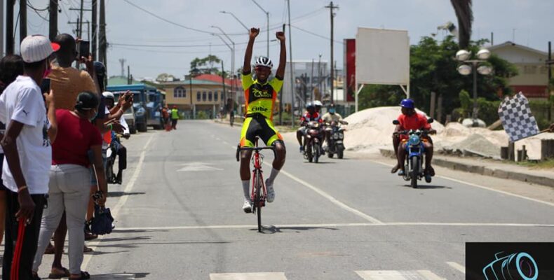 Jamual John wins ‘Ounce of Gold’ cycling race