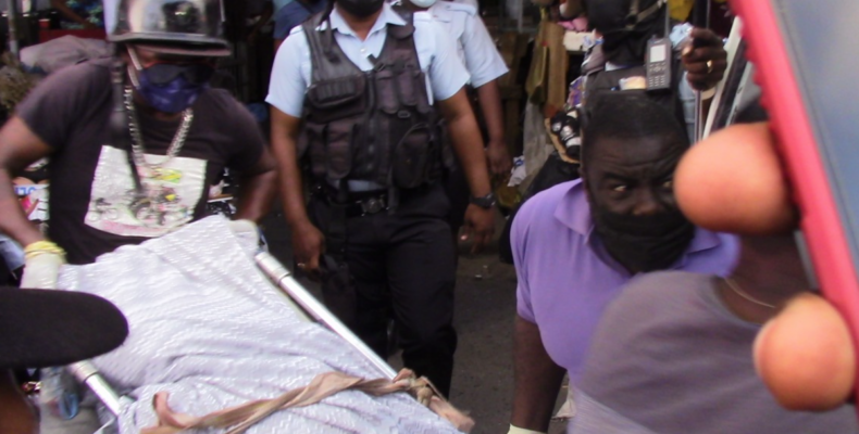Chain snatcher shot dead by victim’s husband in Stabroek market area