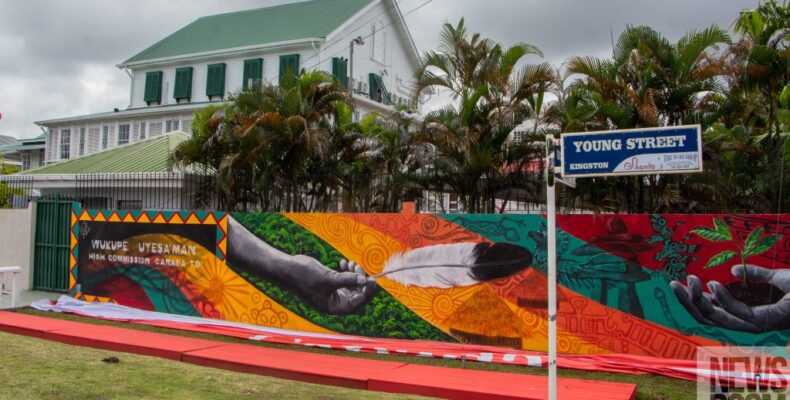 Homage to indigenous people’s culture & identity – as mural unveiled at Canadian High Commission