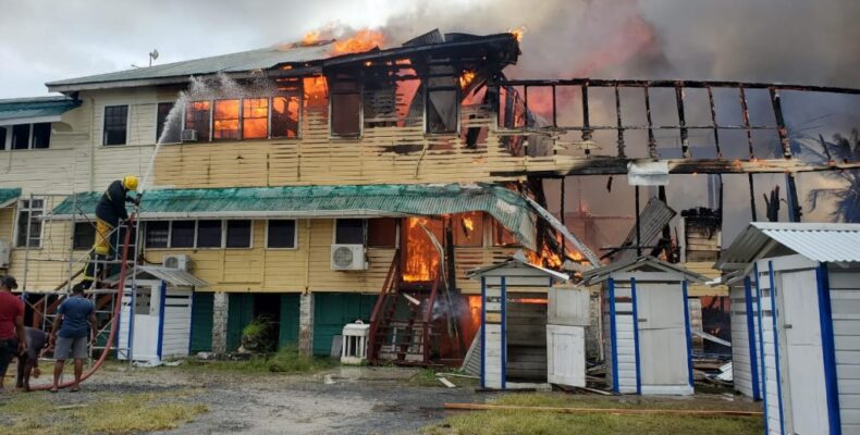 Ranks at Eve Leary being questioned about massive fire
