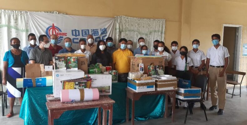 CNOOC Petroleum Guyana donates school supplies to St. Cuthbert’s Mission