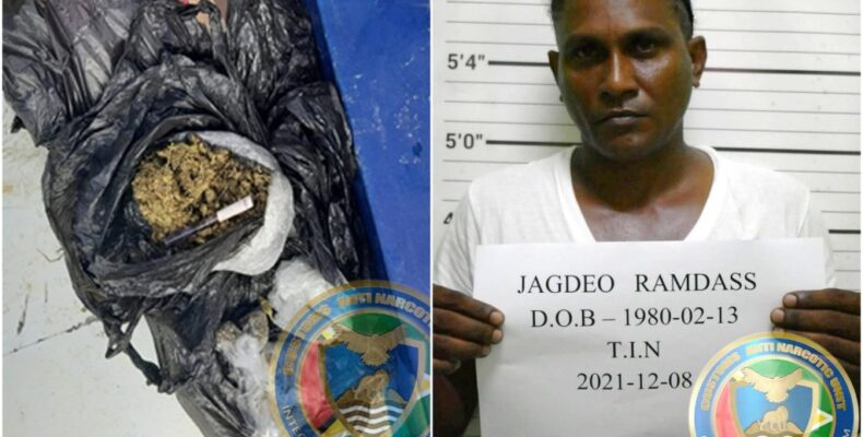 ‘Spragga’ arrested after small boat found smuggling ganja to Suriname