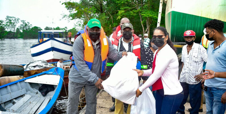 Hundreds of hampers distributed to flood-affected Pomeroon residents