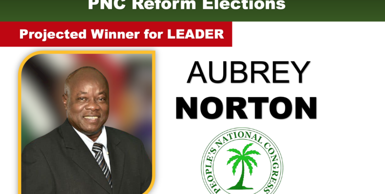 Norton elected PNC Leader by a landslide -early results show