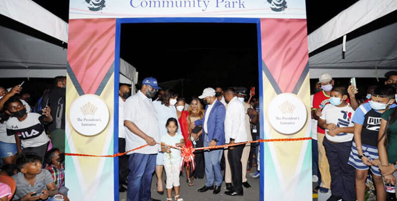 President Ali opens community park, ICT hub at Leonora