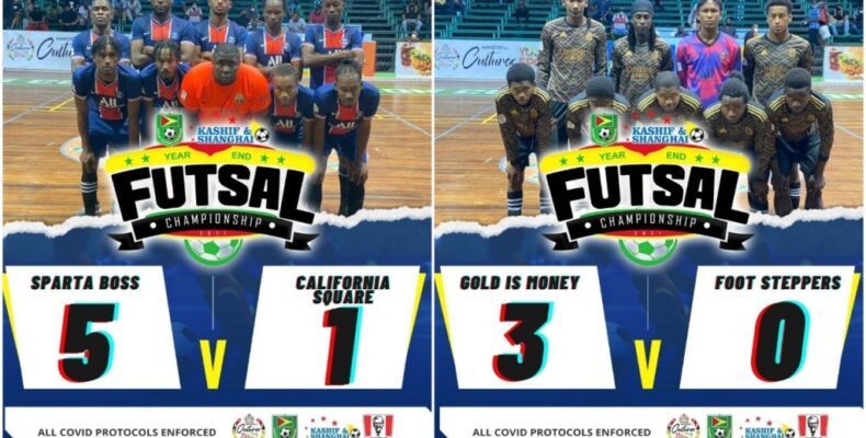 Big wins for Sparta Boss and Gold is Money in year-end Futsal