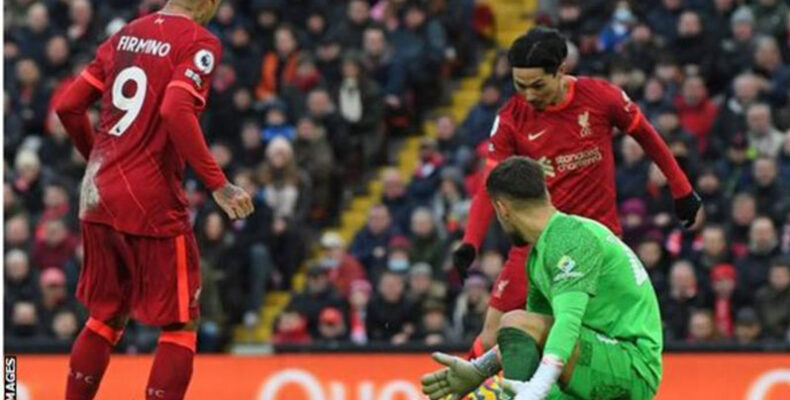 Liverpool beat Brentford to go second in Premier League