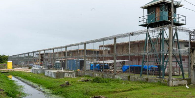 Construction of Lusignan Prison 70% complete