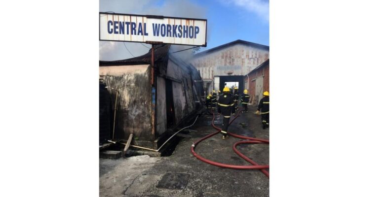 ‘Minimal damage’ – fire contained at GNSC wharf