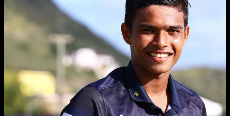 Wellalage (113) stars with the bat to lead Sri Lanka to victory
