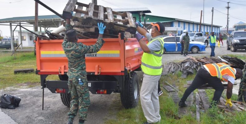 CJIA hosts clean-up exercise as gov’t continues to promote litter-free environment